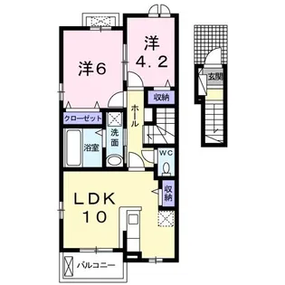 クラールライツII【2階】の間取り