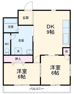 サンマンション駅前【1階】の間取り