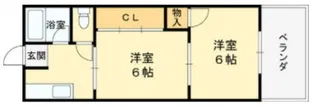パインリーフ自由が丘【2階】の間取り