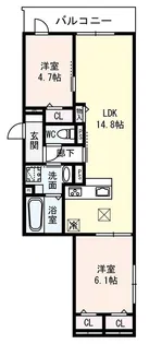 ロイジェント住之江公園【3階】の間取り