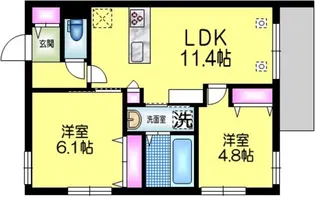 ヘーベルメゾン曳舟【3階】の間取り
