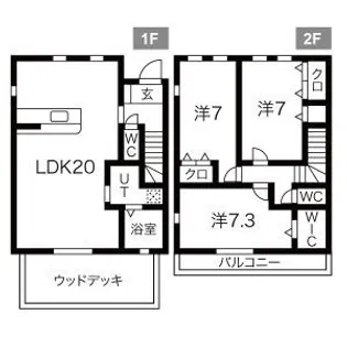 Grand Villa K(グランド ヴィラ ケイ)【1階】の間取り