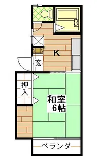 メゾンシャルム【2階】の間取り
