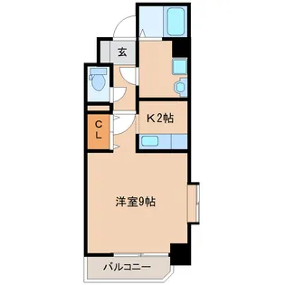 フォーウィルズコート【6階】の間取り