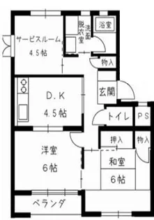 清住ハイツ【2階】の間取り