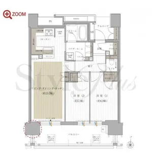 プレサンスタワー久屋大通ザ・レジデンス【6階】の間取り