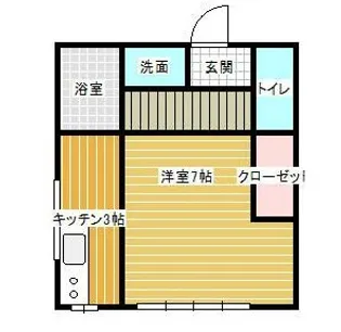 岡部ハイツ3号棟【2階】の間取り