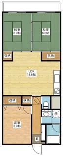 マンション高尾【2階】の間取り