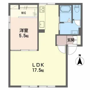 シャトレ・ケイ【1階】の間取り