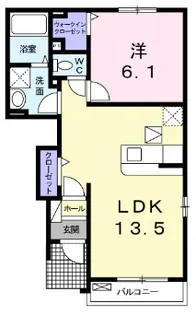 チャーフル・I【1階】の間取り