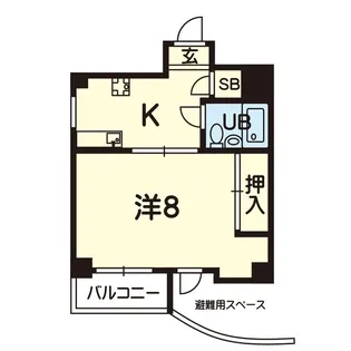 プレザント新屋敷【7階】の間取り