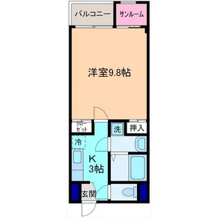 Calme【2階】の間取り