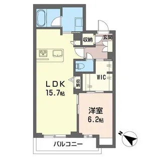 ウィズプラス東川口【3階】の間取り