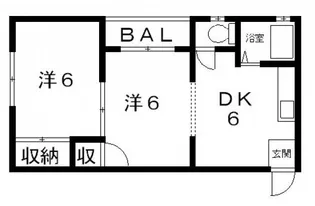 ハピネス加美【4階】の間取り