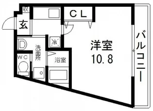 1Kの間取り画像