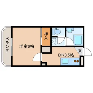 アイン都城【7階】の間取り