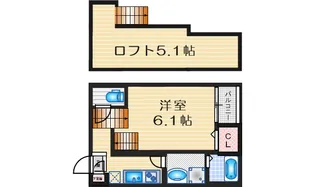 メゾン・フランク【1階】の間取り