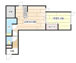 北海道岩見沢市四条東18【アパート】の間取り