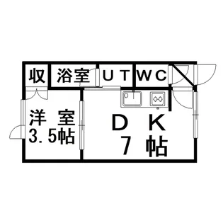 コーポアルファ【1階】の間取り