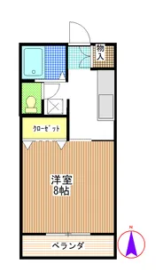 メゾンメイプル矢剣【2階】の間取り