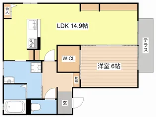 MaiSon・Ito【1階】の間取り