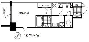 エスリードザ・ランドマーク神戸【2階】の間取り