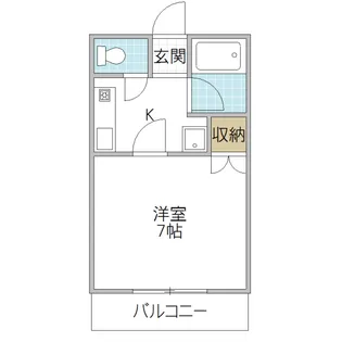 コートピア袴塚【1階】の間取り