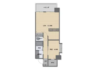 EsanTerrace喜屋武【10階】の間取り