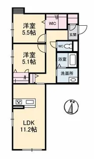 プレミアス【1階】の間取り