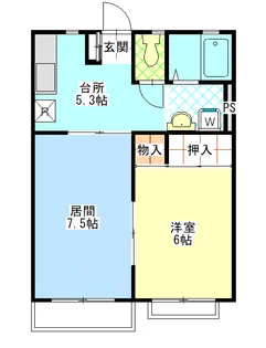 パティオカーサ【1階】の間取り