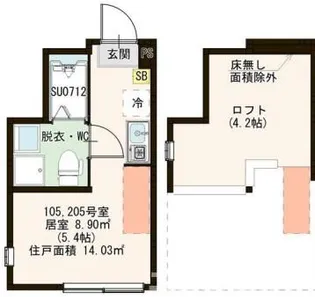 Azur井荻【2階】の間取り