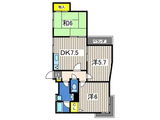 ハイメゾン橋本5【2階】の間取り