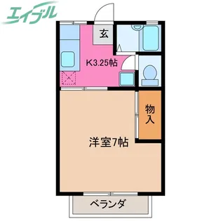 タウン青葉【2階】の間取り