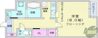 シエルヒルズ2【1階】の間取り