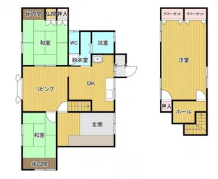 北海道白老郡白老町字萩野【一戸建】の間取り