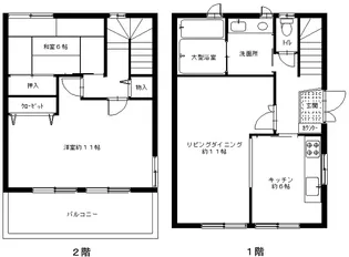 宮城県仙台市青葉区米ケ袋1【一戸建】の間取り