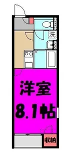 埼玉県南埼玉郡宮代町川端1【アパート】の間取り