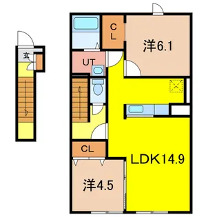 ラルジュメゾンII【2階】の間取り