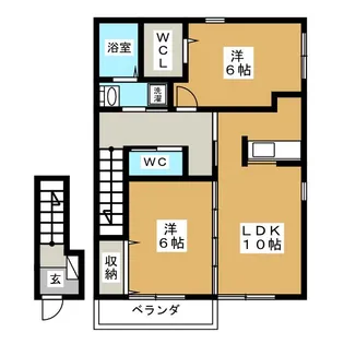 サンステージ松が岡【2階】の間取り