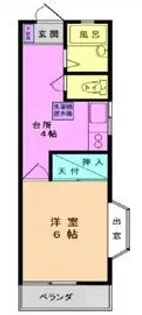 東京都小金井市緑町3【アパート】の間取り