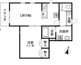 メゾンベール【2階】の間取り