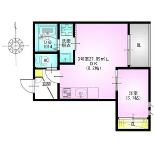 神奈川県海老名市国分北2【アパート】の間取り