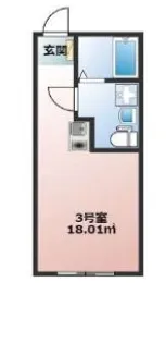 1Kの間取り画像