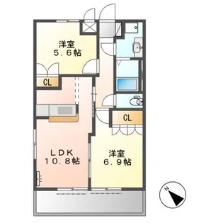 ハピネス【1階】の間取り