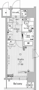 グランド・ガーラ横濱万世町【6階】の間取り