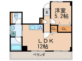 フレンドリ-かわかみ【7階】の間取り