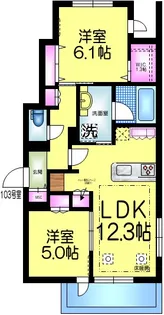 千葉県千葉市稲毛区稲毛東5【マンション】の間取り