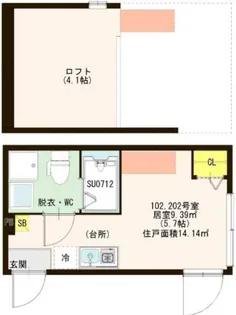 東京都足立区東和5【アパート】の間取り