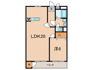 甲陽ハイツ【2階】の間取り