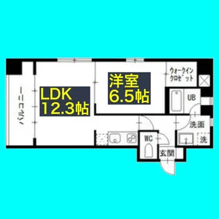 エルミタージュ新栄【6階】の間取り
